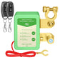 Smart car battery disconnect switch with remote controls and red cable, auto tool from clarioy