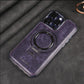 Luxury Leather Invisible Stand iPhone Case - clarioy
