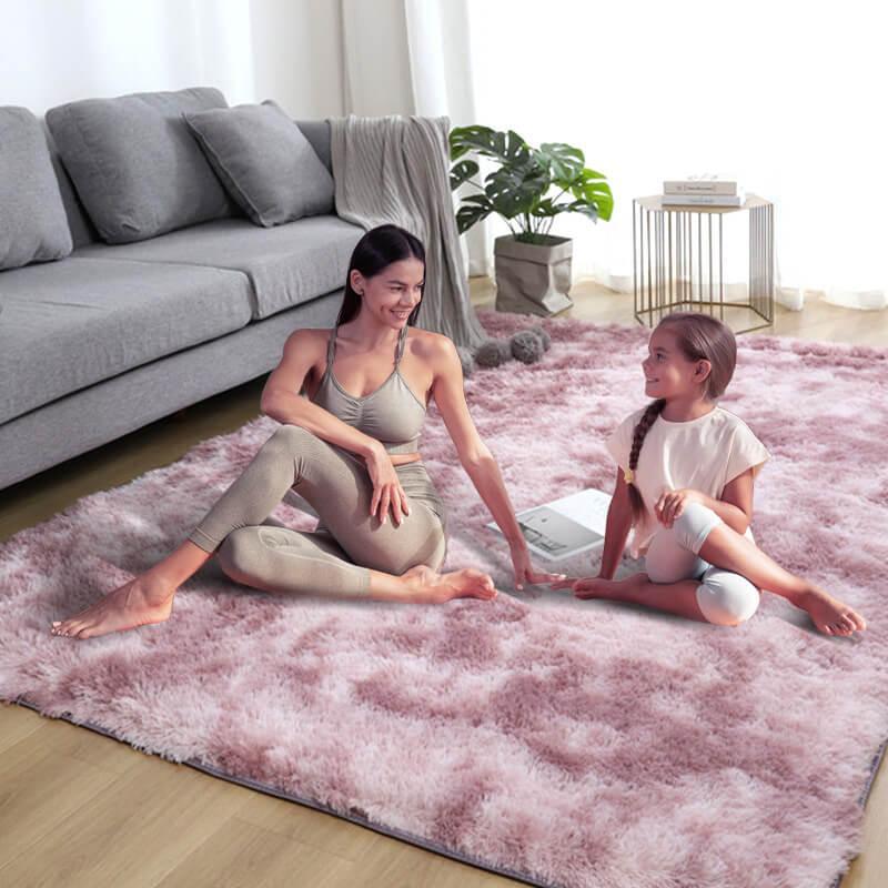⏳Limited-time 50% off⏰Gradient Color Plush Floor Mat🛋️ - clarioy