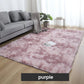 Plush purple area rug in modern living room with gray sofa and indoor plant, clarioy homeware