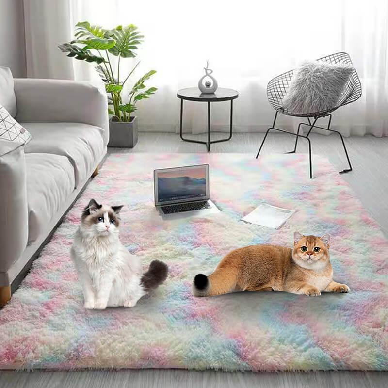 ⏳Limited-time 50% off⏰Gradient Color Plush Floor Mat🛋️ - clarioy