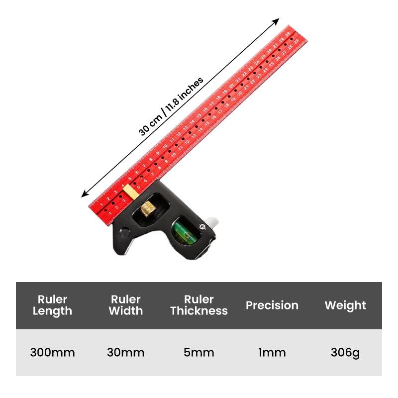 🔥Combination Square Ruler 45-90 degree Marking📏 - clarioy