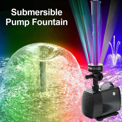 Pump Circulating Colored Lights Pool Fountain Landscape - clarioy