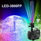 Pump Circulating Colored Lights Pool Fountain Landscape - clarioy