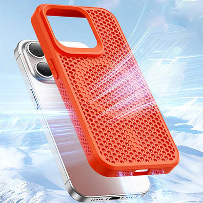 Honeycomb Matrix Cooling Magnetic Phone Case For iPhone - clarioy