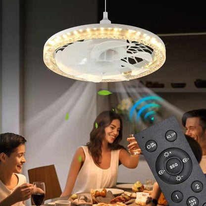 2-in-1 Mute Adjustable Fan Light with Remote Control - clarioy