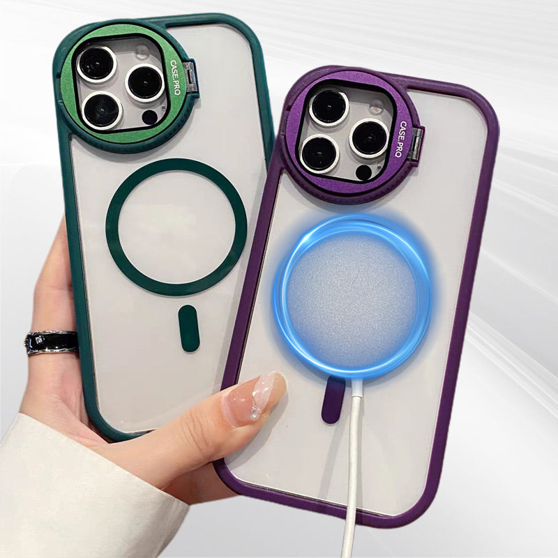 Magnetic Phone Case with Stand for iPhone Series