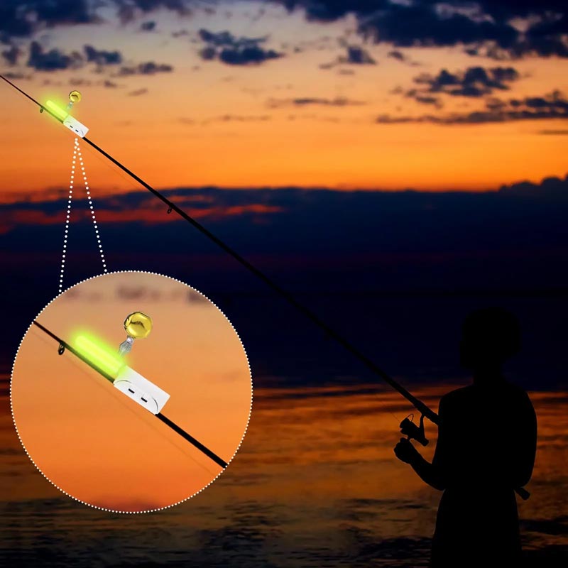 2024🐠Fishing Rod LED Light with Buzzer Bell - clarioy