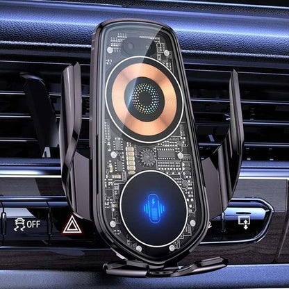 Smart Wireless Charging Car Mount Sci-Fi Style Cell Phone Holder (🔥Buy 2 Get Free Shipping!) - clarioy