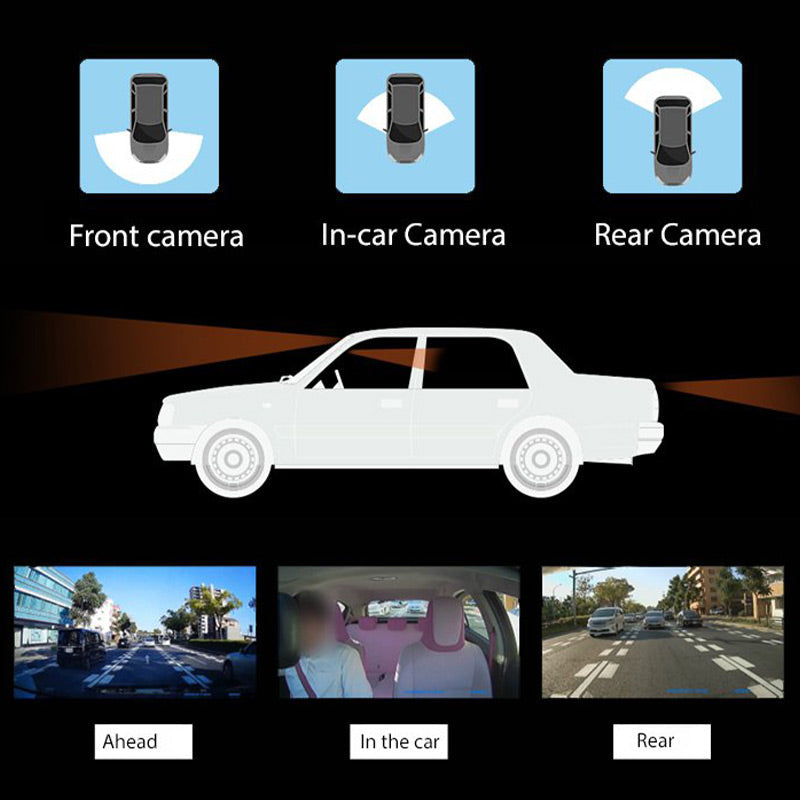 🌟Awesome Dashcam! 🌟🎥3-Channel HD Dash Cam