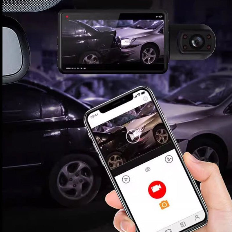 🌟Awesome Dashcam! 🌟🎥3-Channel HD Dash Cam