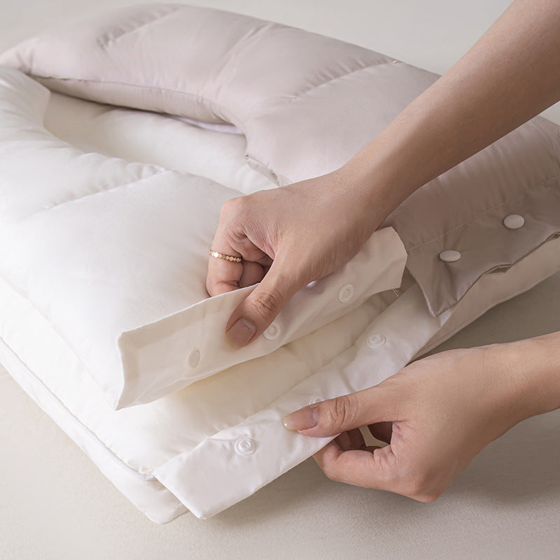 🛌 50% OFF! ✨ Dual-Zone Ergonomic Sleeping Pillow – Detachable Layers, Adjustable Height & Cervical Rod Design – Scientific Neck & Spine Relief for Better Sleep 💤