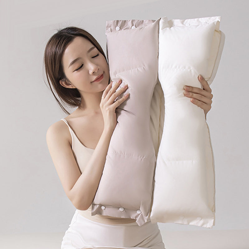 🛌 50% OFF! ✨ Dual-Zone Ergonomic Sleeping Pillow – Detachable Layers, Adjustable Height & Cervical Rod Design – Scientific Neck & Spine Relief for Better Sleep 💤
