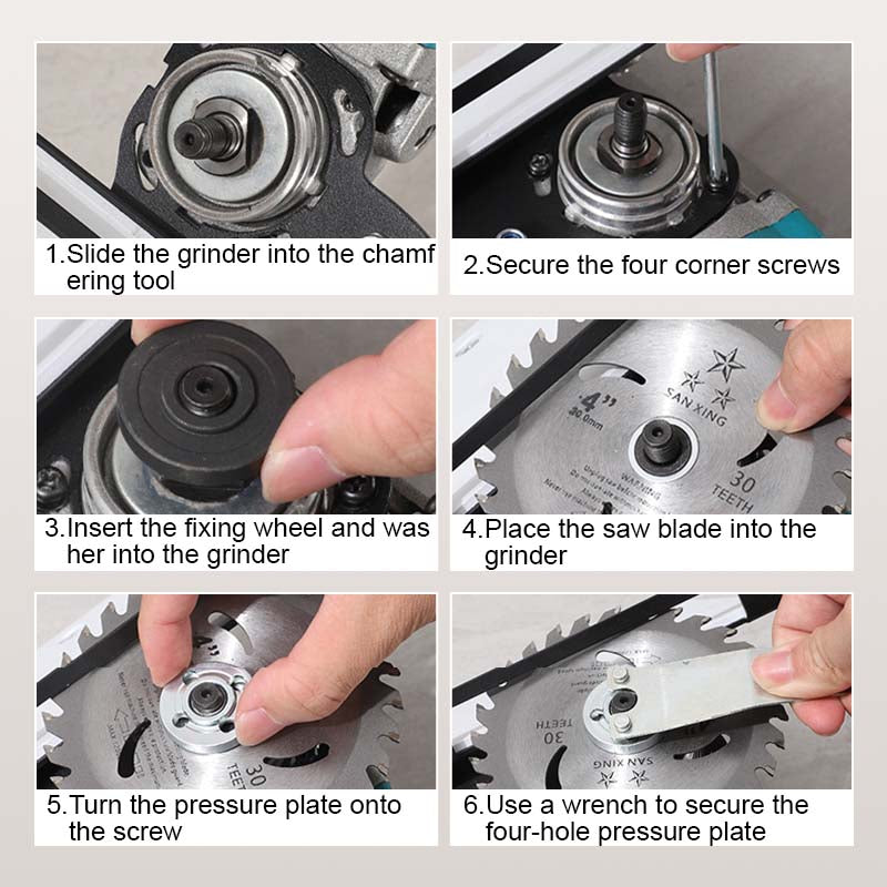 Angle Grinder Stand for Tile 45°Chamfer Cutting - clarioy