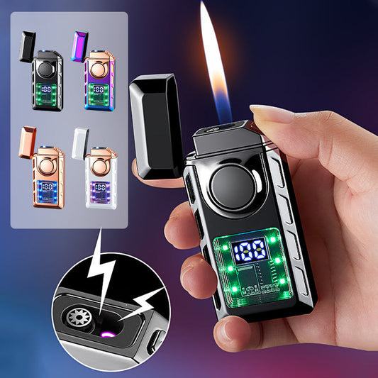 🔥Hot Sale🔥Multi-Functional Dual Flame Lighter with Colored Lights - clarioy