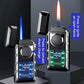 🔥Hot Sale🔥Multi-Functional Dual Flame Lighter with Colored Lights - clarioy