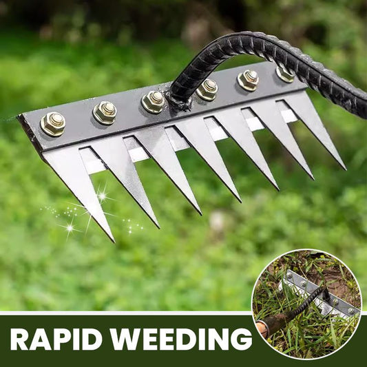 5/6/7/8 Teeth Carbon Steel Garden Weeding Rake - clarioy