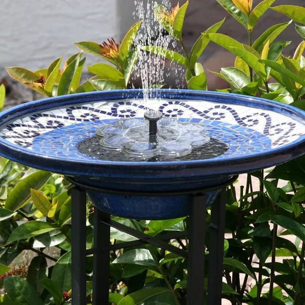 💧60% OFF NOW! ☀️ Solar Fountain Bird Bath Pump – 1.4W Solar Panel, 4 Nozzles & Submersible for Pond, Garden & Pool 🐦