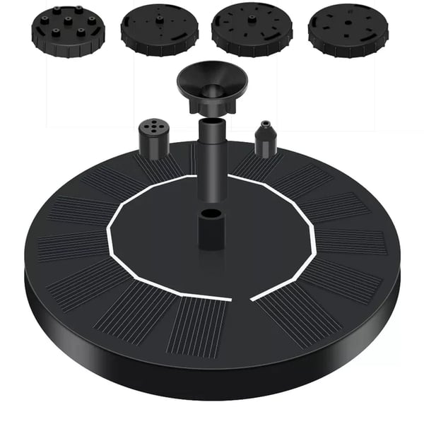 💧60% OFF NOW! ☀️ Solar Fountain Bird Bath Pump – 1.4W Solar Panel, 4 Nozzles & Submersible for Pond, Garden & Pool 🐦