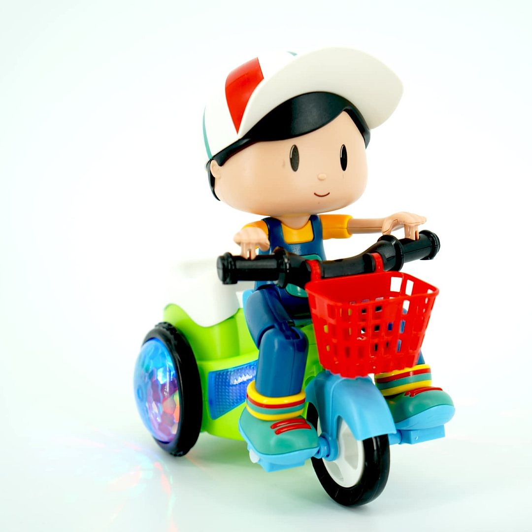 🎉 2026 Sale — Over 26,000 Sold! 🛴⚡ Light‑up stunt trike with music and a removable doll — 360° spinning wheels, colorful lights, and endless fun for little riders. 🎶