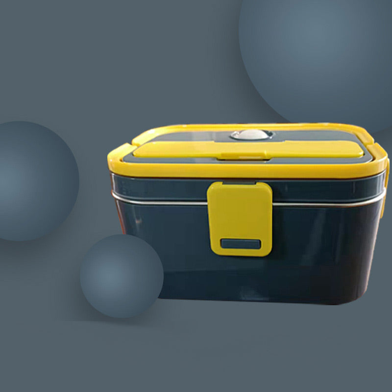 🍱 50% OFF NOW! 🔌 Portable Electric Lunch Box – Food Heater, 1.8L Stainless Steel & Leak-Proof – With Bag & Utensils 🥣