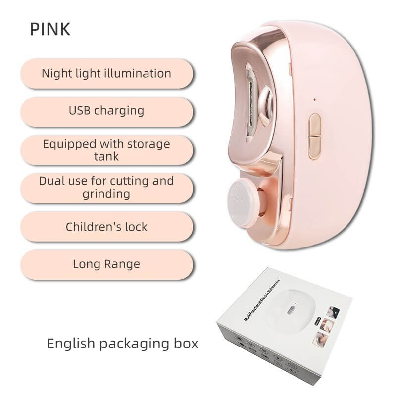 🎁 Hot Sale🔥3 in 1 Automatic Electric Nail Clipper with Polishing【Safe and Convenient】