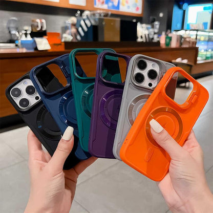 💥iPhone 16 is coming!💥 Silicone Magnetic Case with Invisible Lens Stand - clarioy