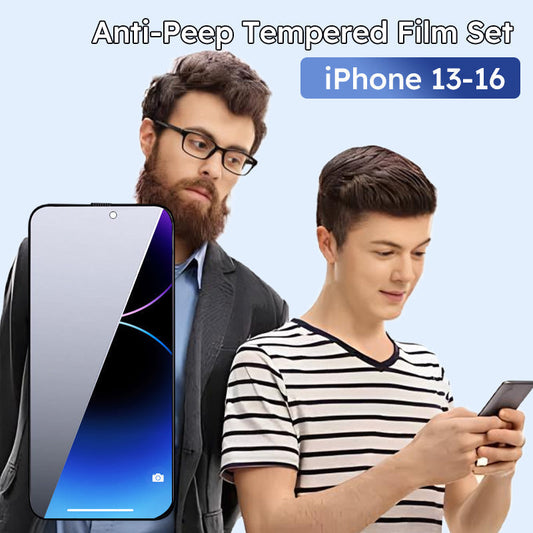 🔥Buy 1 Get 1 FREE🔥Multi-Angle Anti-Peep Tempered Film Set for iPhone - clarioy