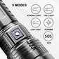 🔥Hot sale🔥Multifunctional White Laser Telescopic Zoom Tactical Flashlight - clarioy