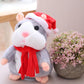 ⏳Time-Limited Special⏰Talking Hamster Plush – repeats whatever you say, auto head-shaking, hilarious fun for kids & adults