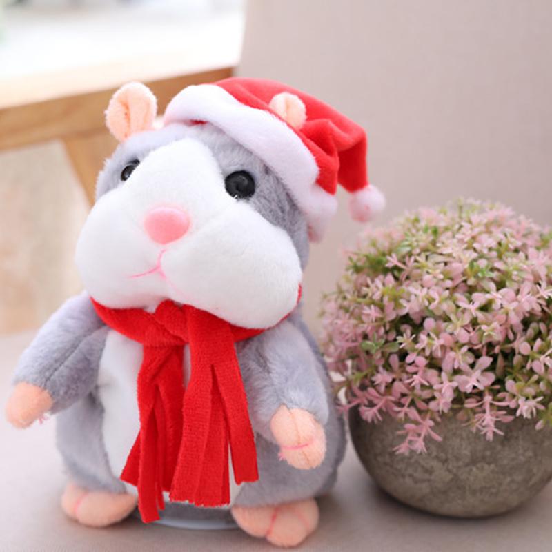⏳Time-Limited Special⏰Talking Hamster Plush – repeats whatever you say, auto head-shaking, hilarious fun for kids & adults
