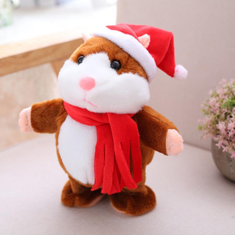 ⏳Time-Limited Special⏰Talking Hamster Plush – repeats whatever you say, auto head-shaking, hilarious fun for kids & adults
