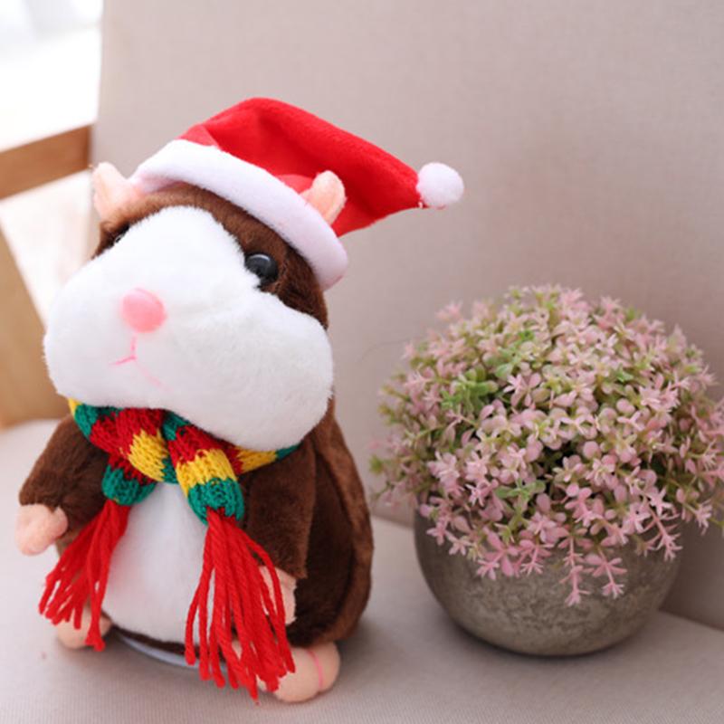 ⏳Time-Limited Special⏰Talking Hamster Plush – repeats whatever you say, auto head-shaking, hilarious fun for kids & adults