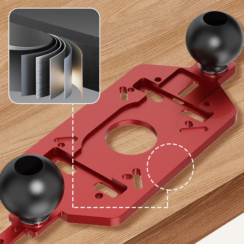 🌟Hot Sale 50% OFF🌟 Multi-Function Aluminum Router Base: 3-in-1 Solution for Trimming, Rounding, and Grooving! ✂️🔧✨