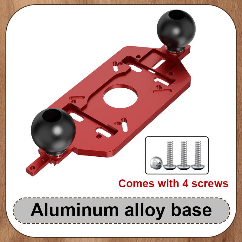 🌟Hot Sale 50% OFF🌟 Multi-Function Aluminum Router Base: 3-in-1 Solution for Trimming, Rounding, and Grooving! ✂️🔧✨