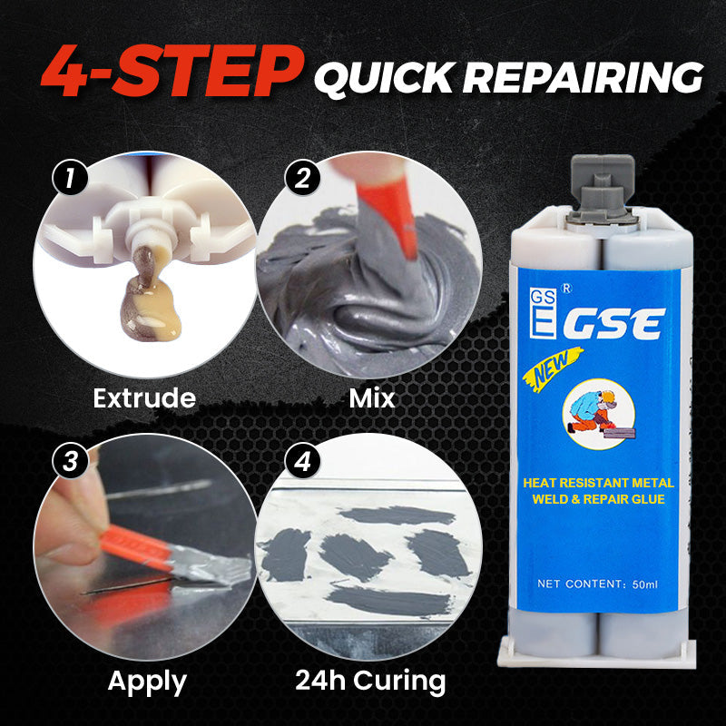 🔥BIG SALE - BUY 2 GET 1 FREE🔥 Heat Resistant Metal Weld & Repair Glue - clarioy