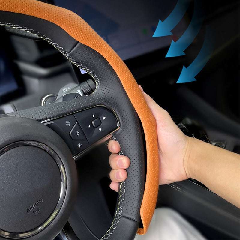 🖤Early Black Friday Specials:🎁 50% OFF and ✈️Free shipping💖Breathable Non-Slip Ultra-Thin Steering Wheel Cover - clarioy