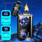 USB Charging Digital Windproof Lighters with LED Lighting Function - clarioy