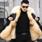 ❄️Winter Specials❄️Men's Mid-Length Jacket with Removable Synthetic Fur - clarioy