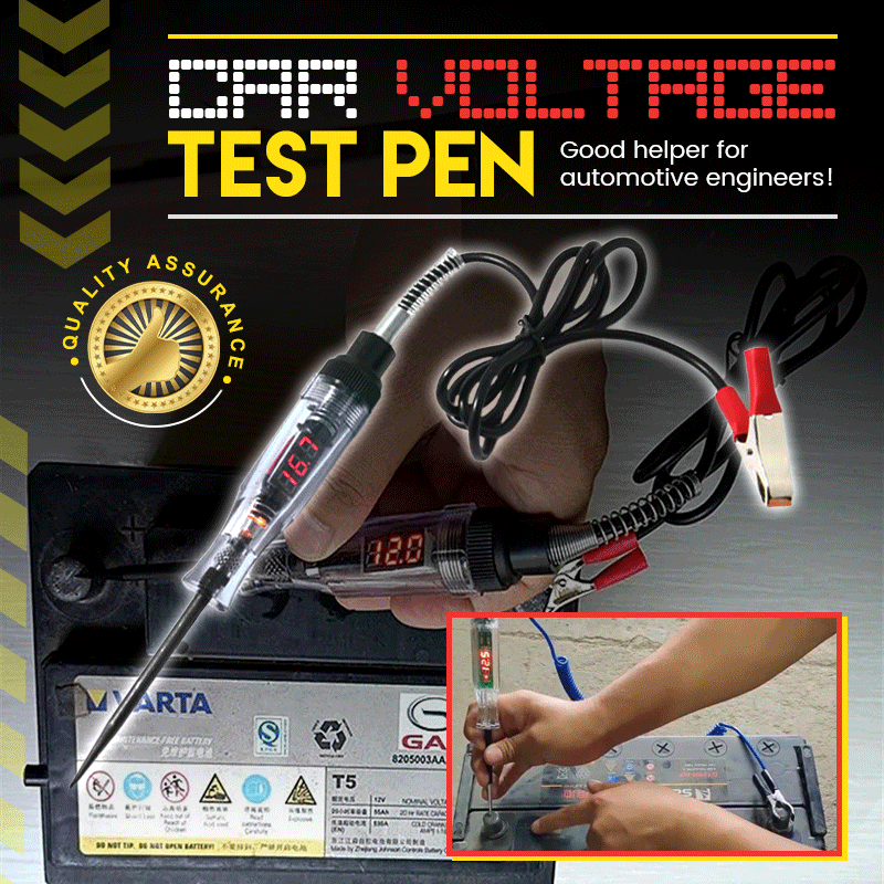Digital car voltage test pen checking car battery, auto tool from clarioy for automotive use