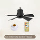 2-in-1 Portable Ceiling Fan & Light With Remote Control - clarioy