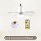 2-in-1 Portable Ceiling Fan & Light With Remote Control - clarioy