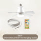 2-in-1 Portable Ceiling Fan & Light With Remote Control - clarioy
