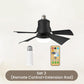 2-in-1 Portable Ceiling Fan & Light With Remote Control - clarioy