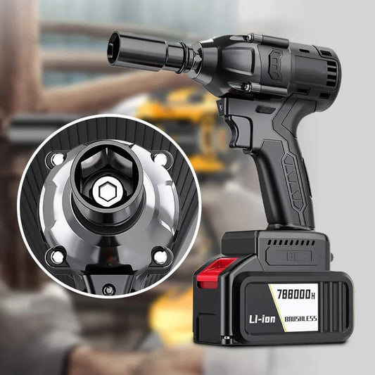 💎 50% OFF! 💎 Brushless German Motor Electric Wrench – 480Nm Super Torque, 3-in-1 Smart Tool for Home & Auto Repairs 🔧⚡