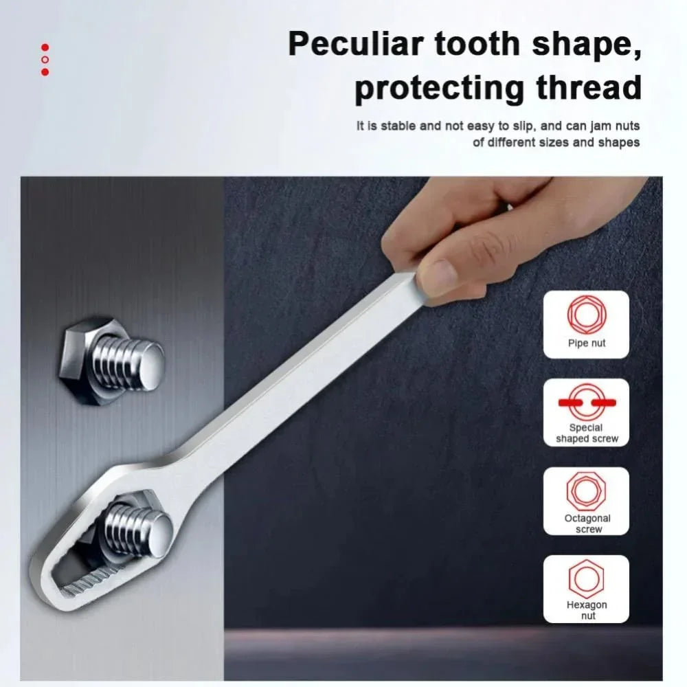 🔧 50% OFF  🛠️ 8-22mm Universal Wrench – Adjustable & Durable Design