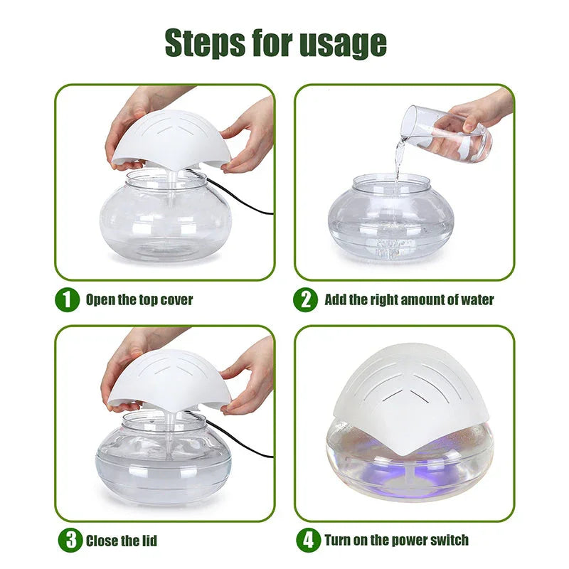 🌫️✨ Fog-Free Air Humidifier & Purifier 🌿 Portable Design 🚚