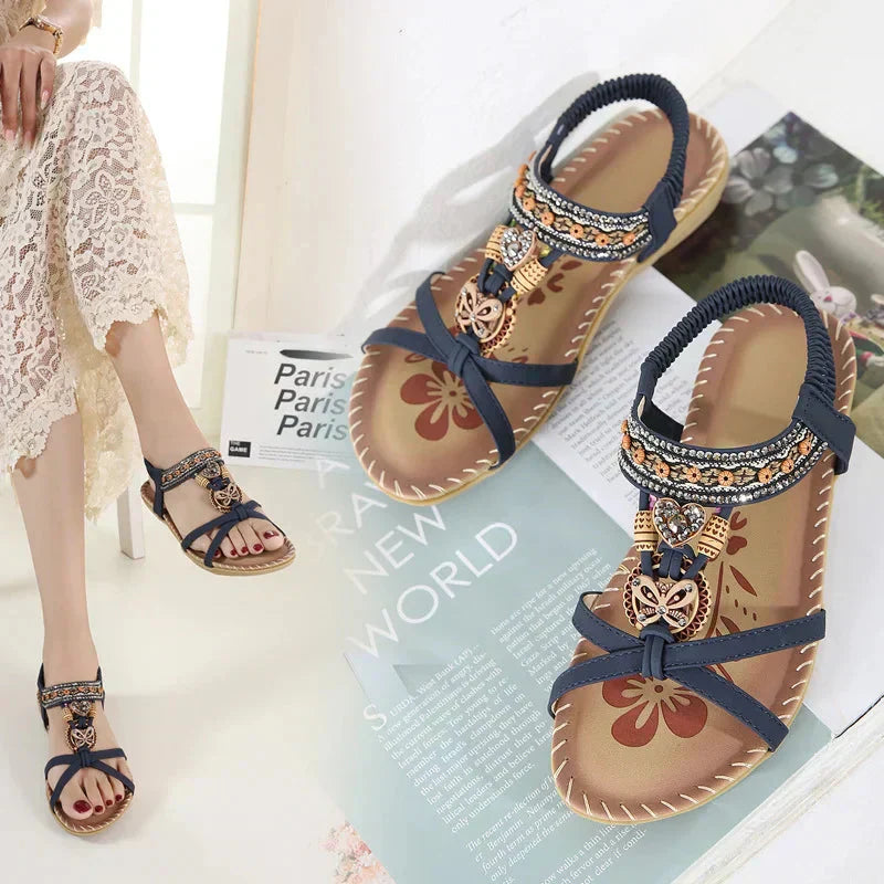 💎 Bohemian Orthopedic Sandals – Arch Support, Non-Slip Sole & Barefoot Comfort for All-Day Wear 🌈