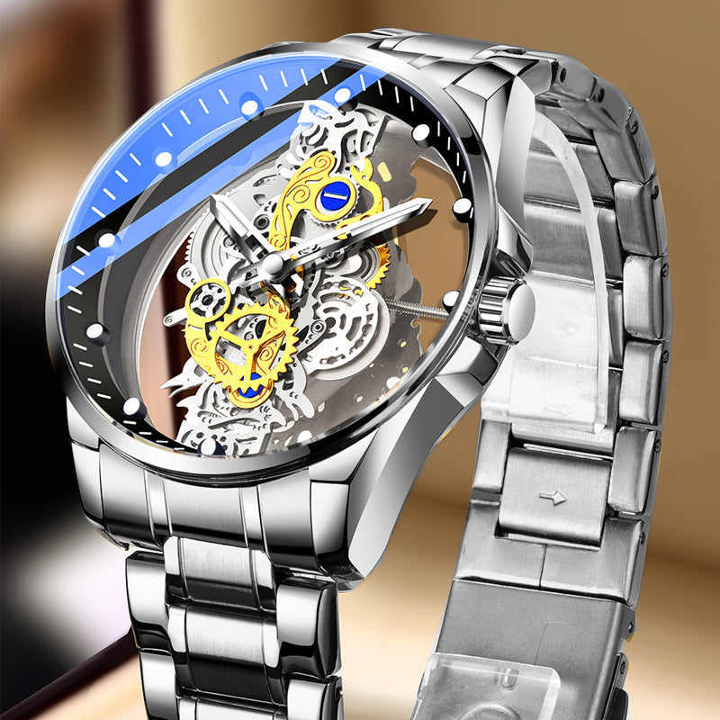 ⌚ LIMITED-TIME 50% OFF! ✨ Double-Sided Skeleton Watch — Stylish, Luminous, Eye-Catching 💎