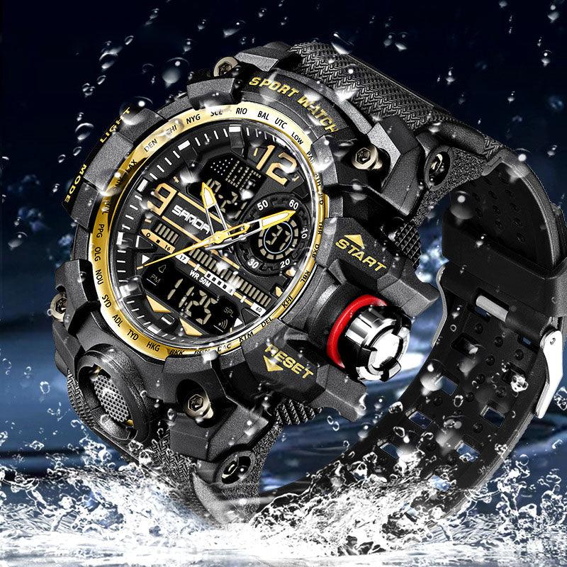 ⌚ 60% OFF NOW! 💦 Men's Multifunctional Waterproof Luminous Watch – 50M, Shockproof & Night Vision 🌃